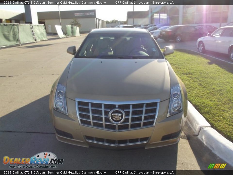 2013 Cadillac CTS 3.0 Sedan Summer Gold Metallic / Cashmere/Ebony Photo #6