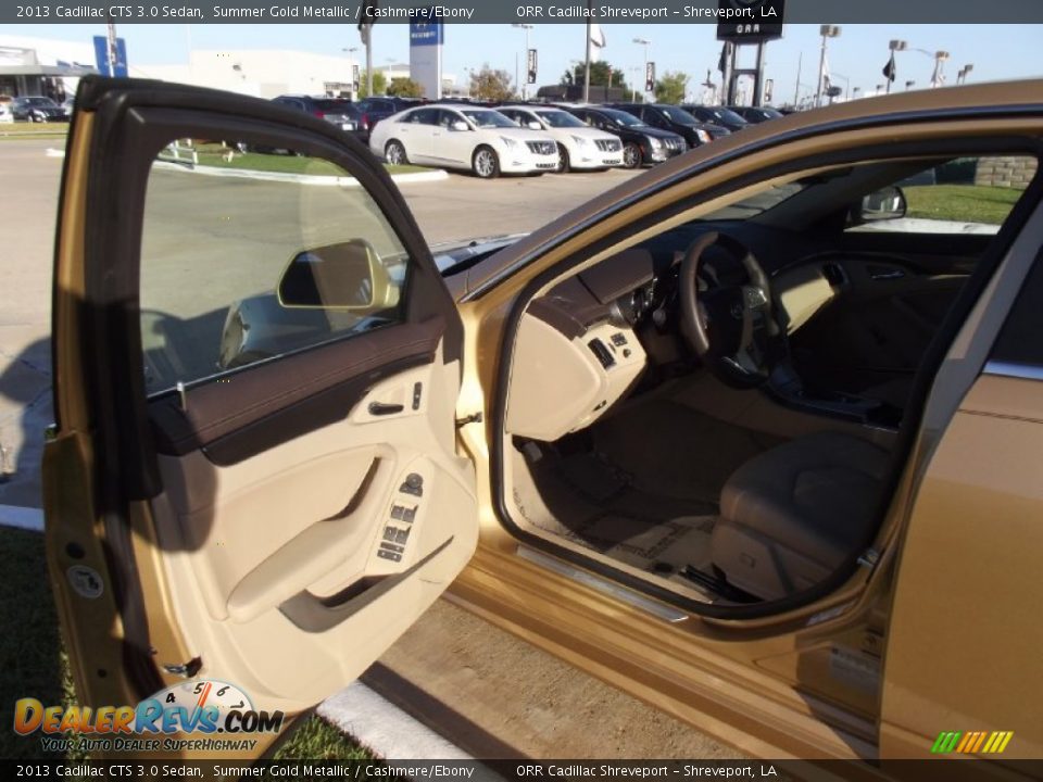 2013 Cadillac CTS 3.0 Sedan Summer Gold Metallic / Cashmere/Ebony Photo #8