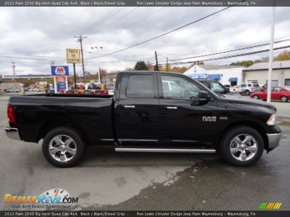 Black 2013 Ram 1500 Big Horn Quad Cab 4x4 Photo #6