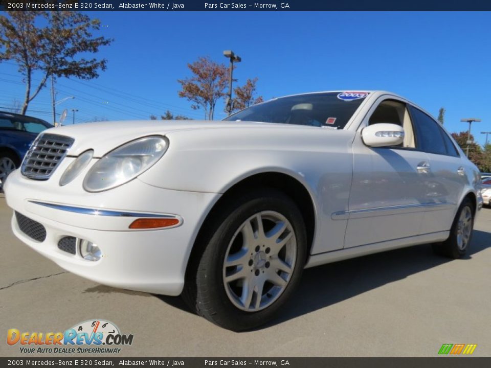 2003 Mercedes-Benz E 320 Sedan Alabaster White / Java Photo #1