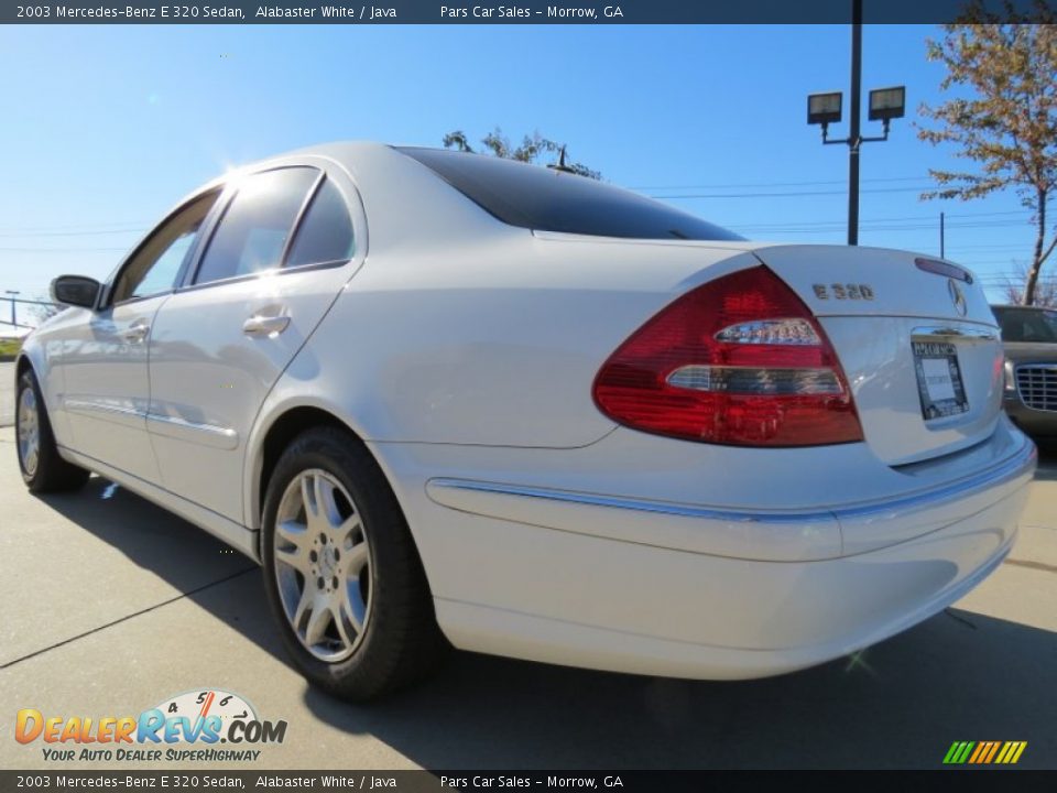 2003 Mercedes-Benz E 320 Sedan Alabaster White / Java Photo #2