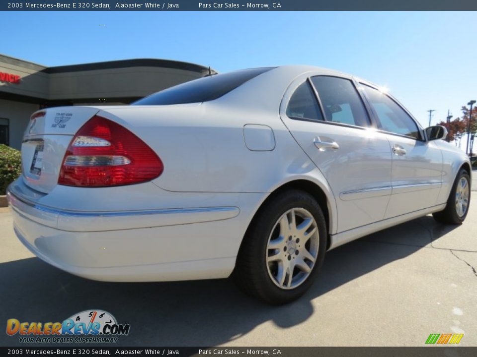 2003 Mercedes-Benz E 320 Sedan Alabaster White / Java Photo #3