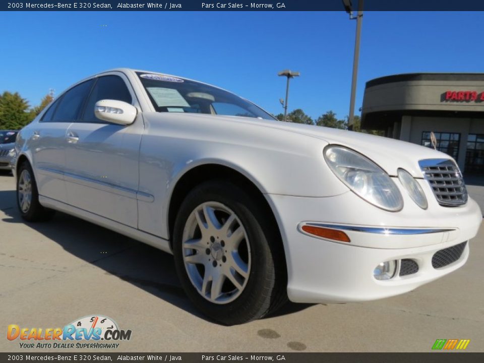 2003 Mercedes-Benz E 320 Sedan Alabaster White / Java Photo #4