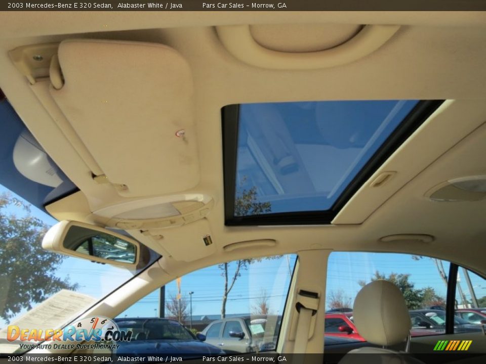 2003 Mercedes-Benz E 320 Sedan Alabaster White / Java Photo #7