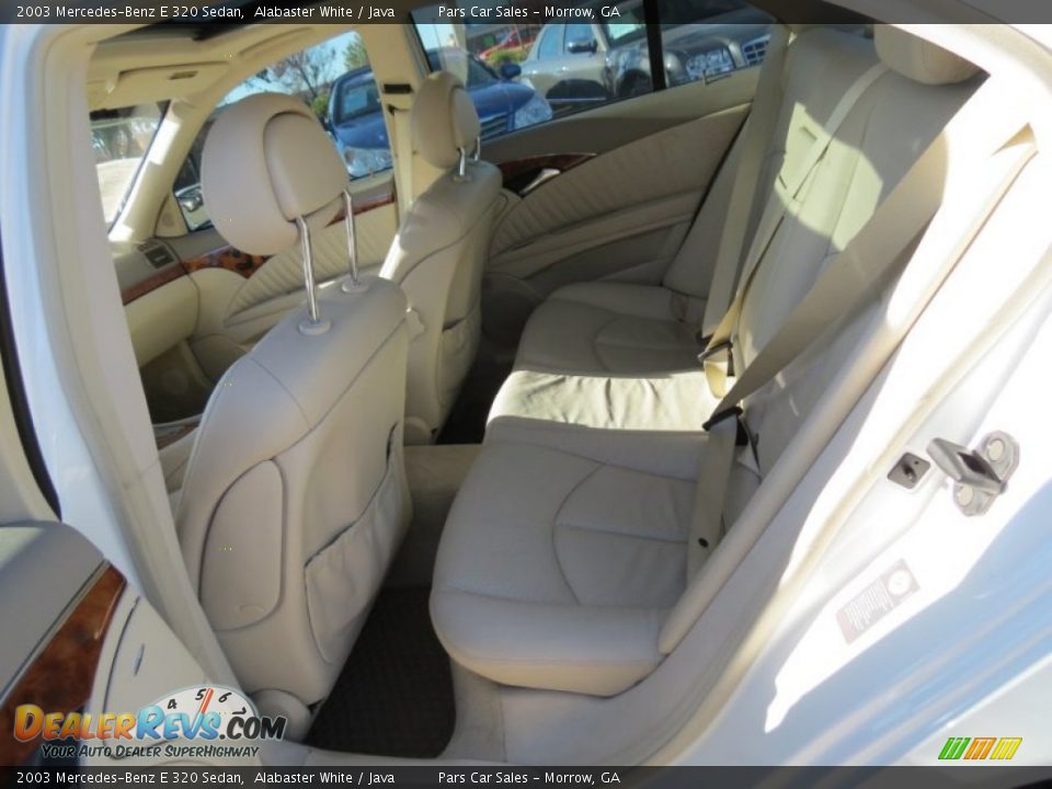 2003 Mercedes-Benz E 320 Sedan Alabaster White / Java Photo #9