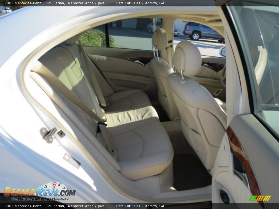 2003 Mercedes-Benz E 320 Sedan Alabaster White / Java Photo #10