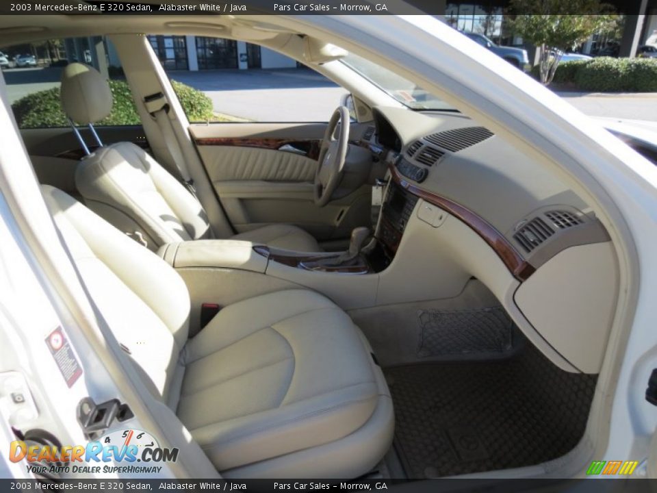2003 Mercedes-Benz E 320 Sedan Alabaster White / Java Photo #11