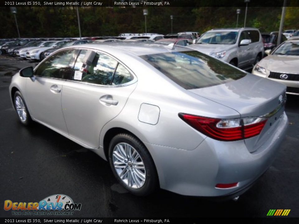 2013 Lexus ES 350 Silver Lining Metallic / Light Gray Photo #2