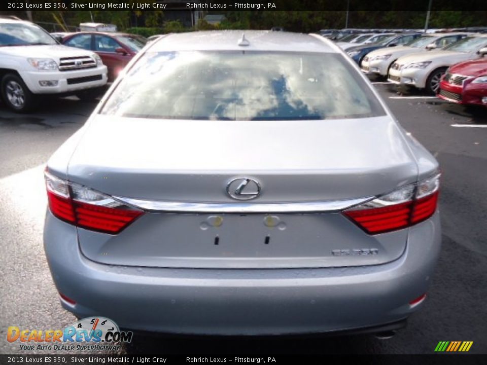 2013 Lexus ES 350 Silver Lining Metallic / Light Gray Photo #3