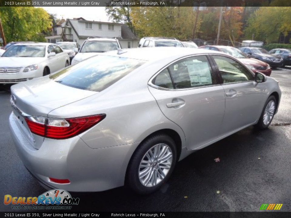 2013 Lexus ES 350 Silver Lining Metallic / Light Gray Photo #4