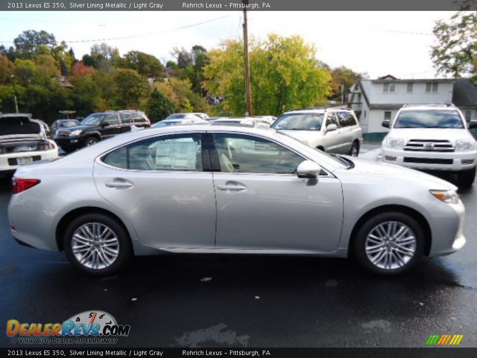 2013 Lexus ES 350 Silver Lining Metallic / Light Gray Photo #5