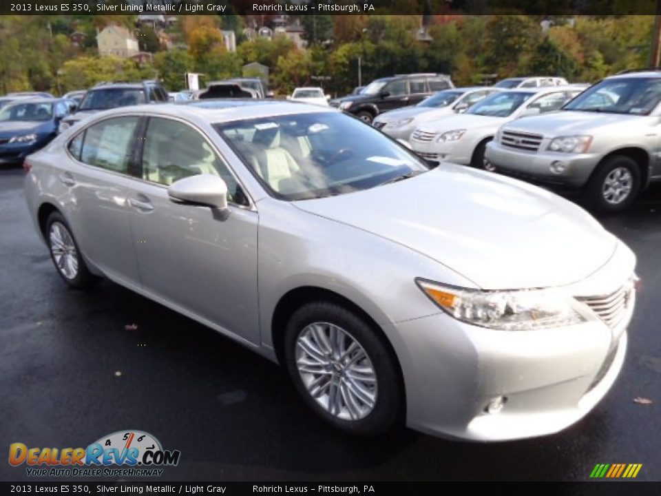 2013 Lexus ES 350 Silver Lining Metallic / Light Gray Photo #6