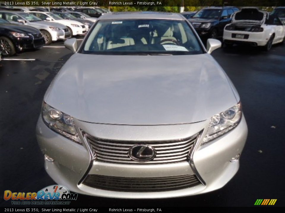 2013 Lexus ES 350 Silver Lining Metallic / Light Gray Photo #7