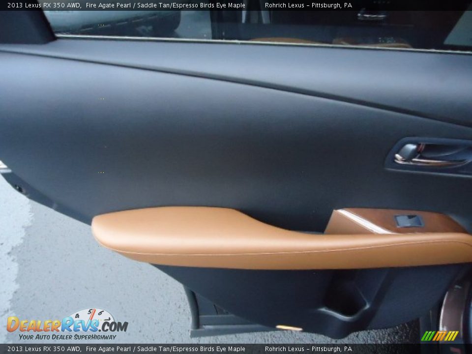 2013 Lexus RX 350 AWD Fire Agate Pearl / Saddle Tan/Espresso Birds Eye Maple Photo #13