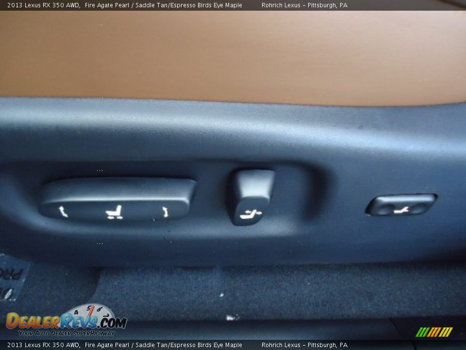2013 Lexus RX 350 AWD Fire Agate Pearl / Saddle Tan/Espresso Birds Eye Maple Photo #17