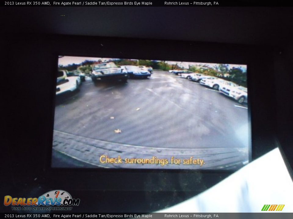 2013 Lexus RX 350 AWD Fire Agate Pearl / Saddle Tan/Espresso Birds Eye Maple Photo #18