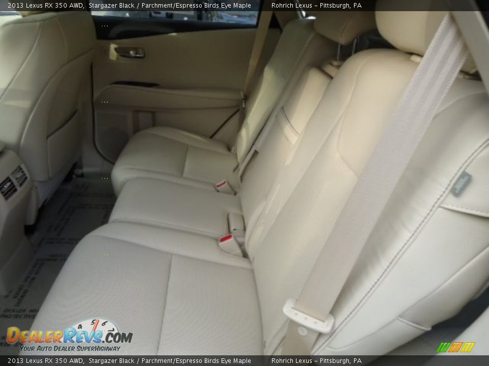 2013 Lexus RX 350 AWD Stargazer Black / Parchment/Espresso Birds Eye Maple Photo #11