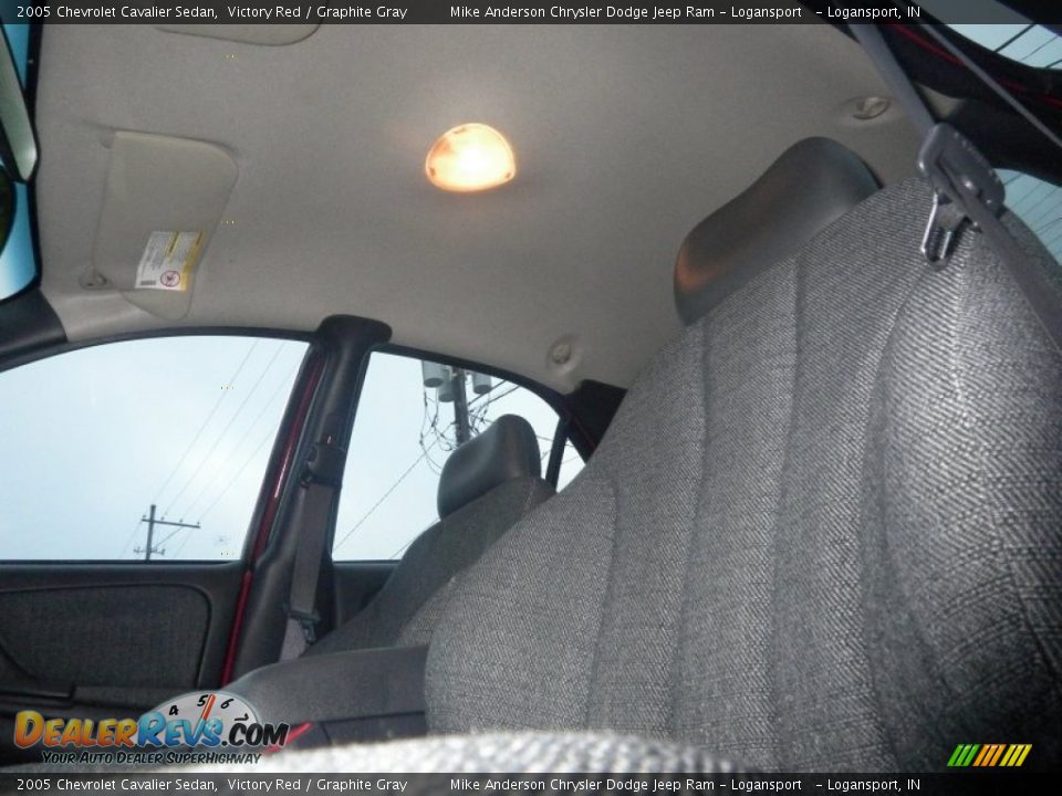 2005 Chevrolet Cavalier Sedan Victory Red / Graphite Gray Photo #6