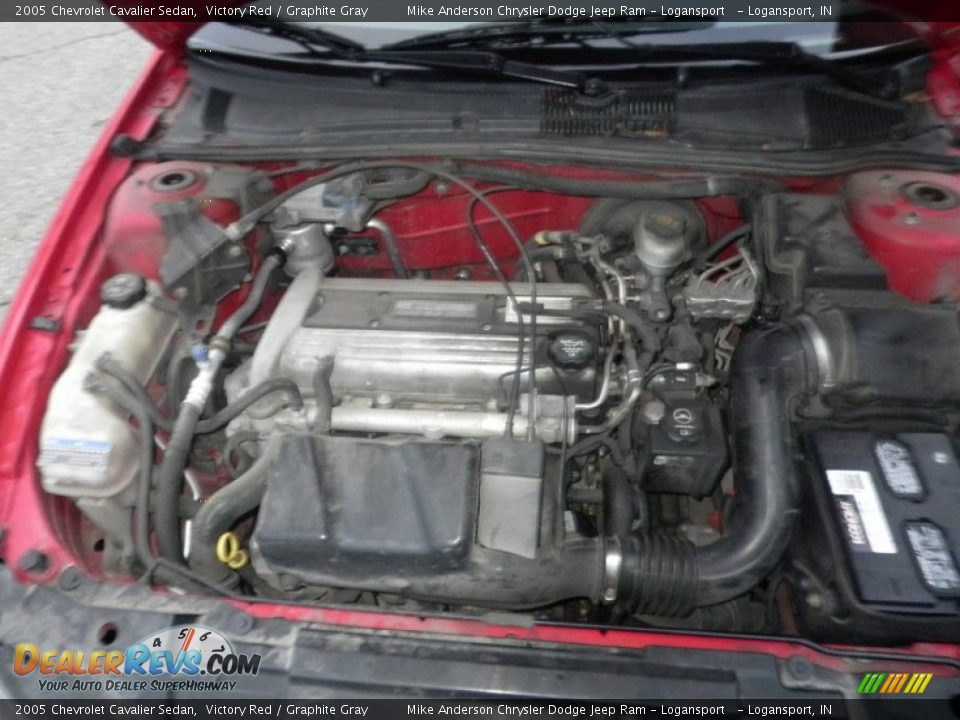 2005 Chevrolet Cavalier Sedan Victory Red / Graphite Gray Photo #13