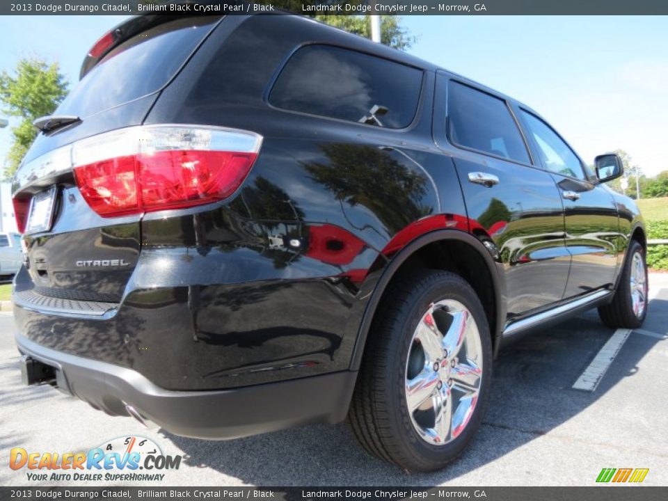2013 Dodge Durango Citadel Brilliant Black Crystal Pearl / Black Photo #3
