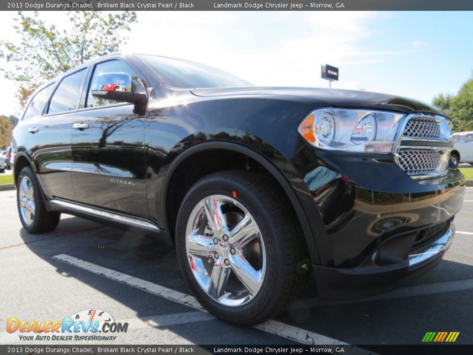 2013 Dodge Durango Citadel Brilliant Black Crystal Pearl / Black Photo #4
