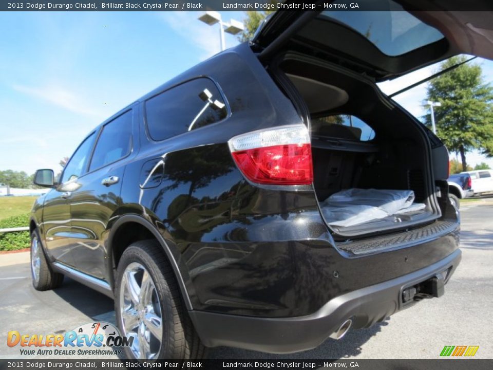 2013 Dodge Durango Citadel Brilliant Black Crystal Pearl / Black Photo #9