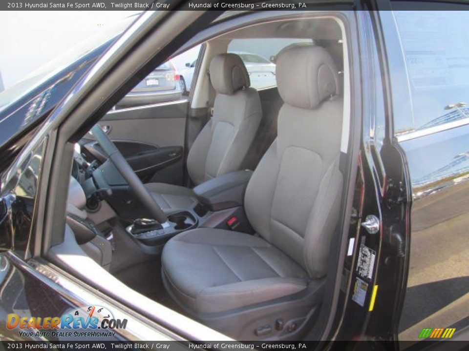 2013 Hyundai Santa Fe Sport AWD Twilight Black / Gray Photo #5