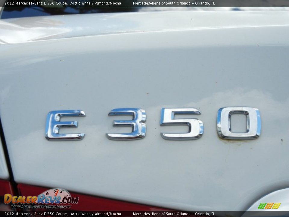 2012 Mercedes-Benz E 350 Coupe Arctic White / Almond/Mocha Photo #9