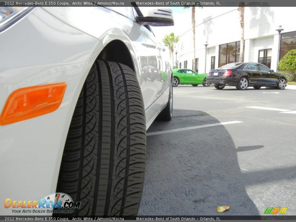2012 Mercedes-Benz E 350 Coupe Arctic White / Almond/Mocha Photo #10