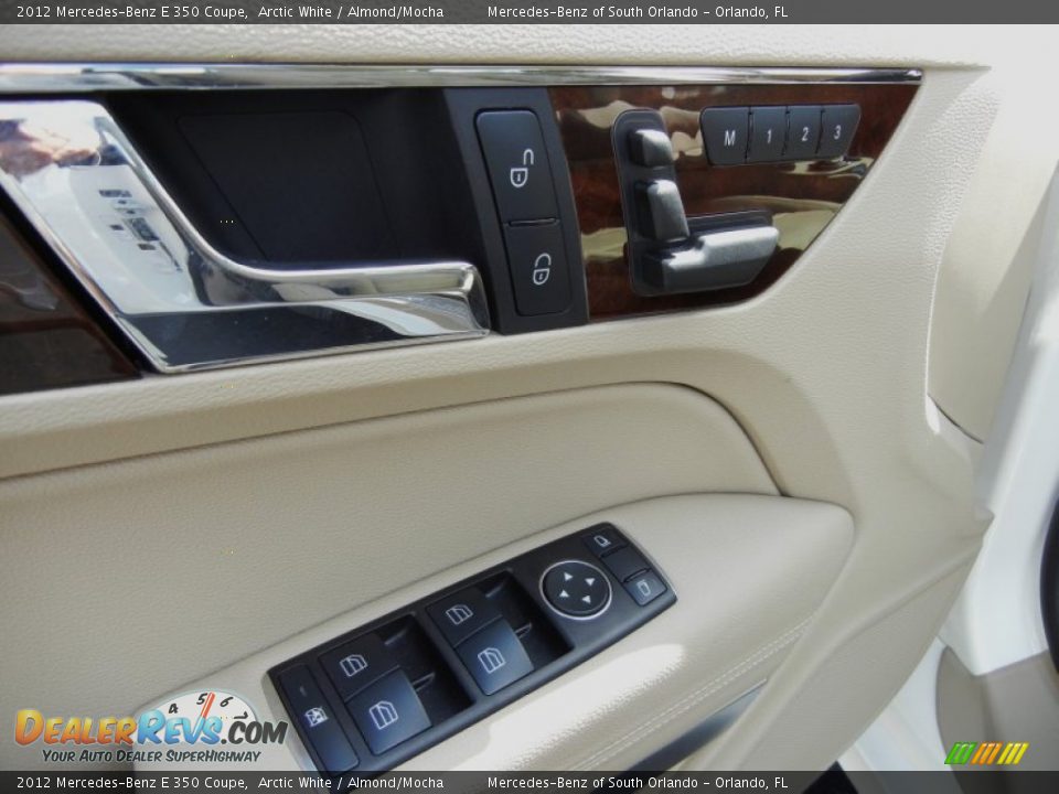 2012 Mercedes-Benz E 350 Coupe Arctic White / Almond/Mocha Photo #13