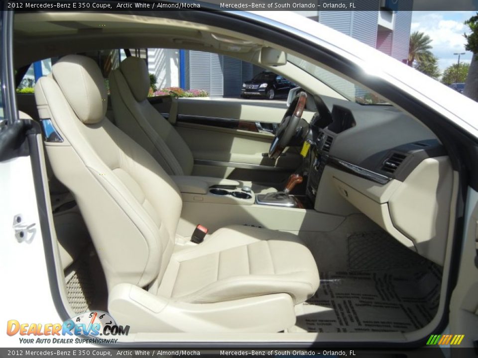 2012 Mercedes-Benz E 350 Coupe Arctic White / Almond/Mocha Photo #16