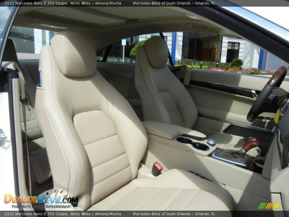 2012 Mercedes-Benz E 350 Coupe Arctic White / Almond/Mocha Photo #17