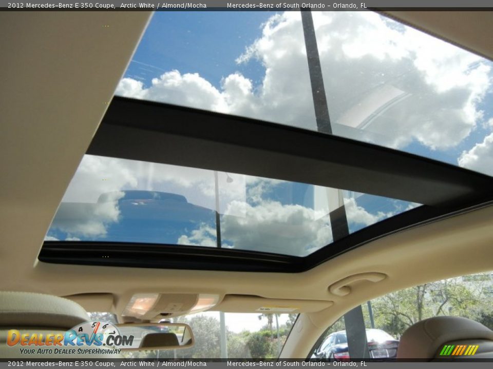 2012 Mercedes-Benz E 350 Coupe Arctic White / Almond/Mocha Photo #18