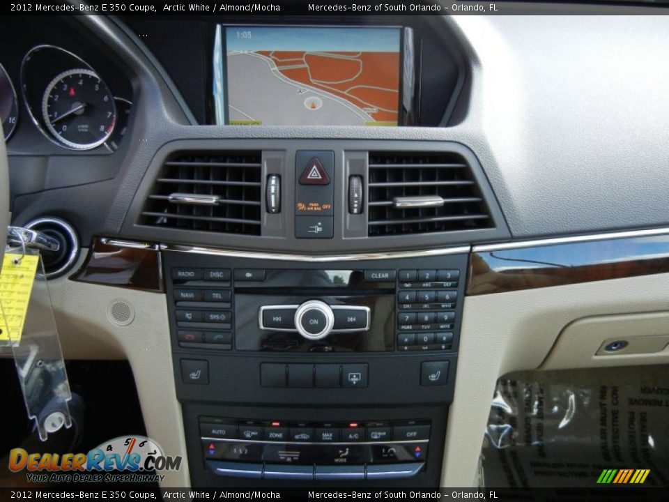 2012 Mercedes-Benz E 350 Coupe Arctic White / Almond/Mocha Photo #20
