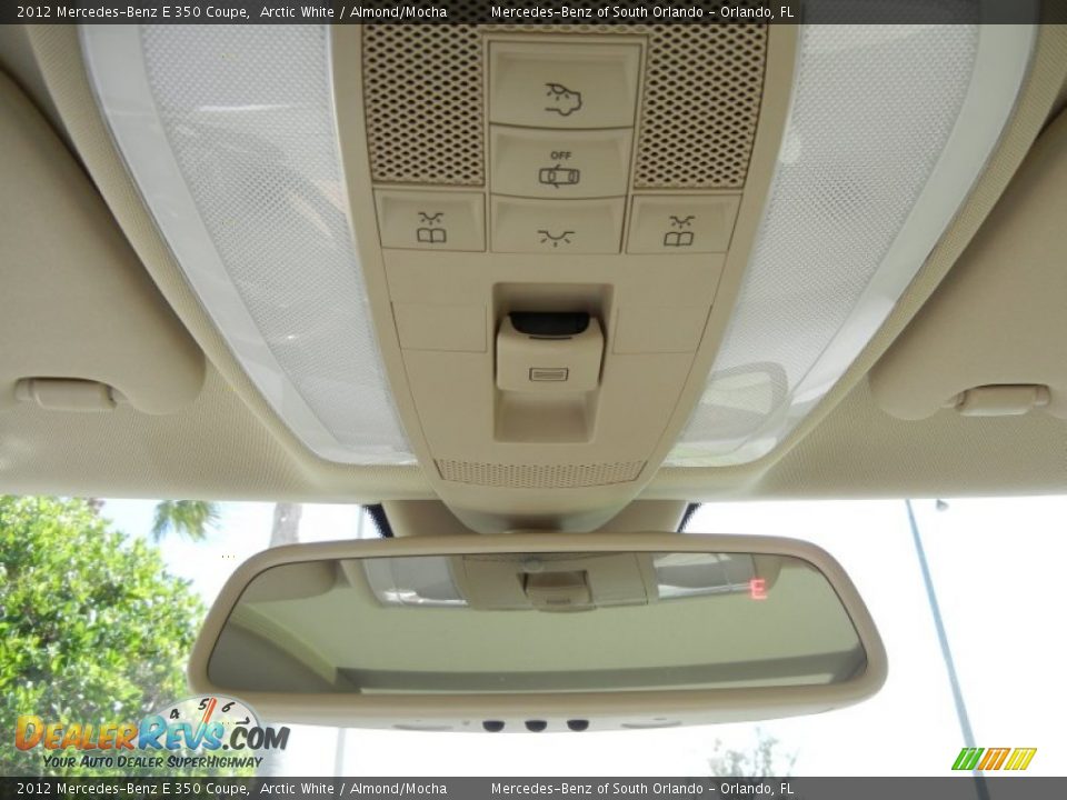 2012 Mercedes-Benz E 350 Coupe Arctic White / Almond/Mocha Photo #22