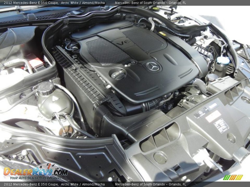 2012 Mercedes-Benz E 350 Coupe Arctic White / Almond/Mocha Photo #25