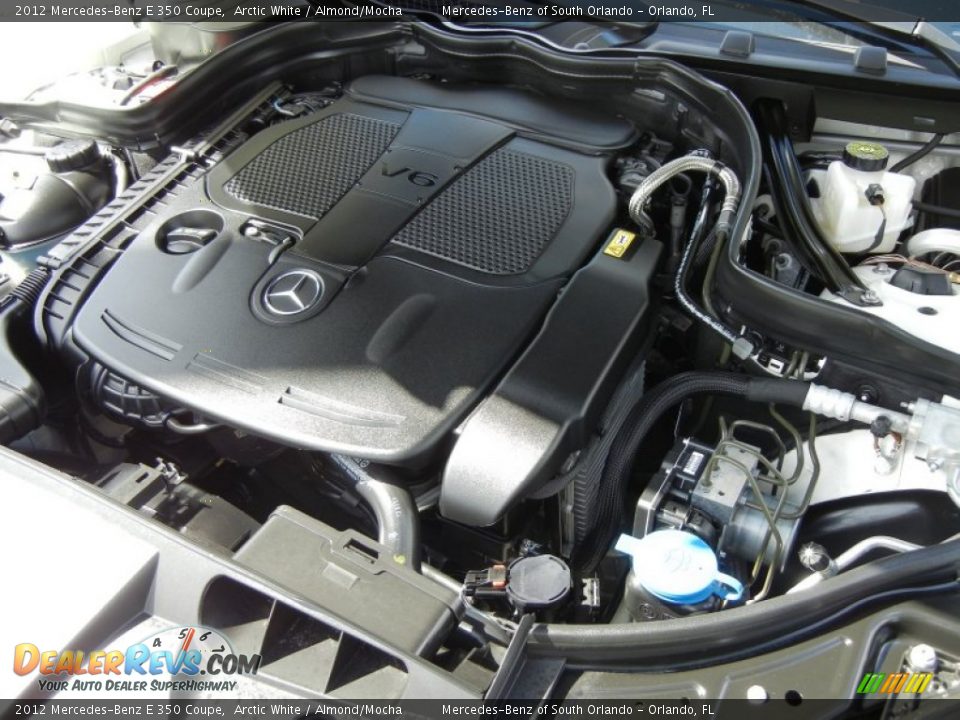 2012 Mercedes-Benz E 350 Coupe Arctic White / Almond/Mocha Photo #26