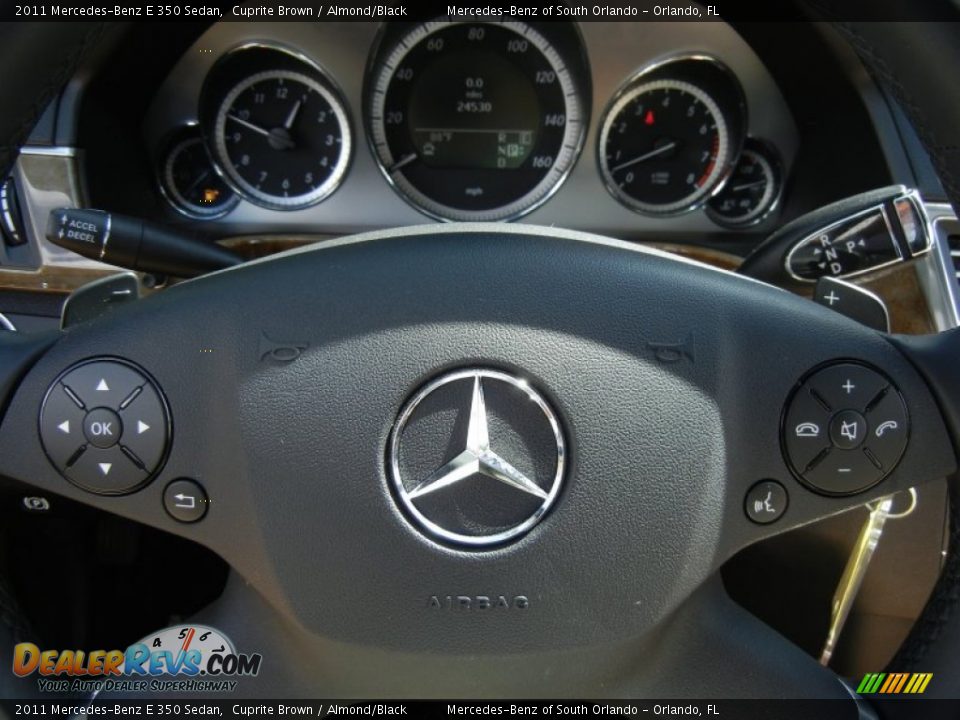 2011 Mercedes-Benz E 350 Sedan Cuprite Brown / Almond/Black Photo #24