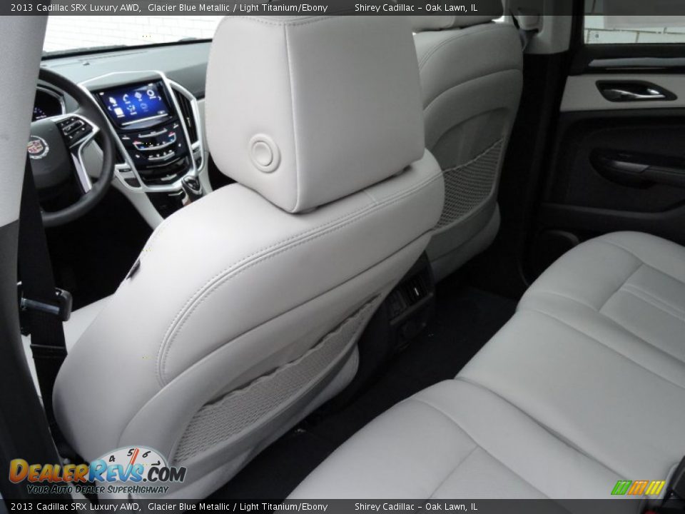 2013 Cadillac SRX Luxury AWD Glacier Blue Metallic / Light Titanium/Ebony Photo #10