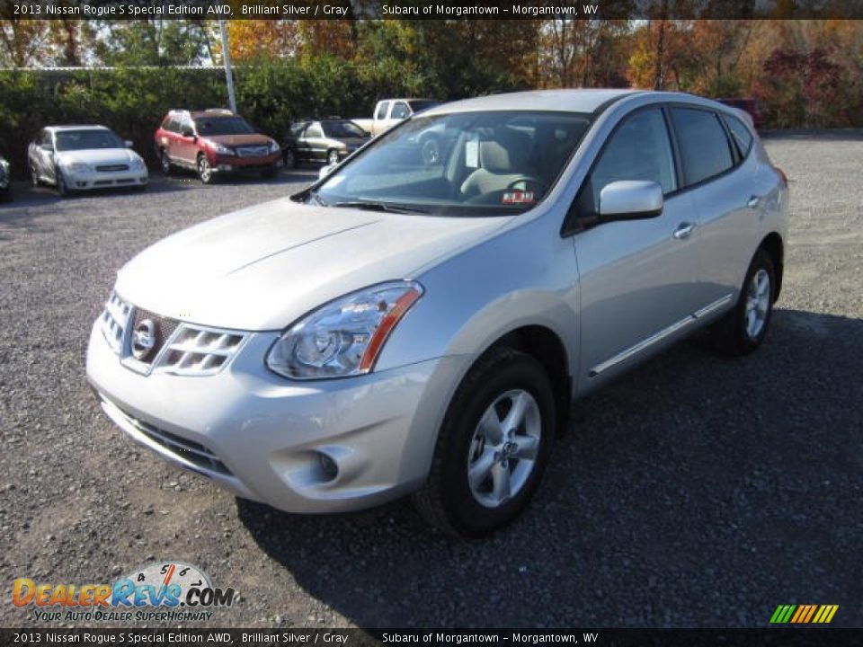 2013 Nissan Rogue S Special Edition AWD Brilliant Silver / Gray Photo #3