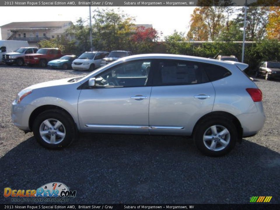 2013 Nissan Rogue S Special Edition AWD Brilliant Silver / Gray Photo #4