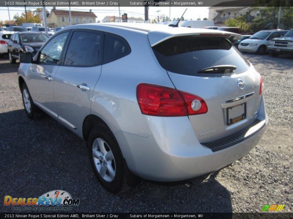 2013 Nissan Rogue S Special Edition AWD Brilliant Silver / Gray Photo #5