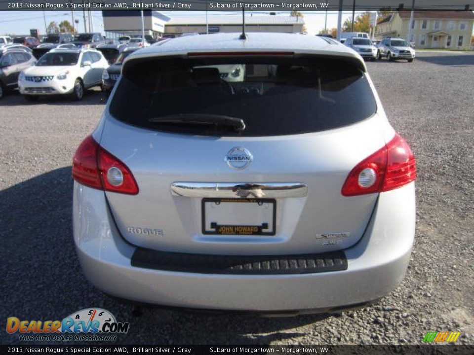 2013 Nissan Rogue S Special Edition AWD Brilliant Silver / Gray Photo #6