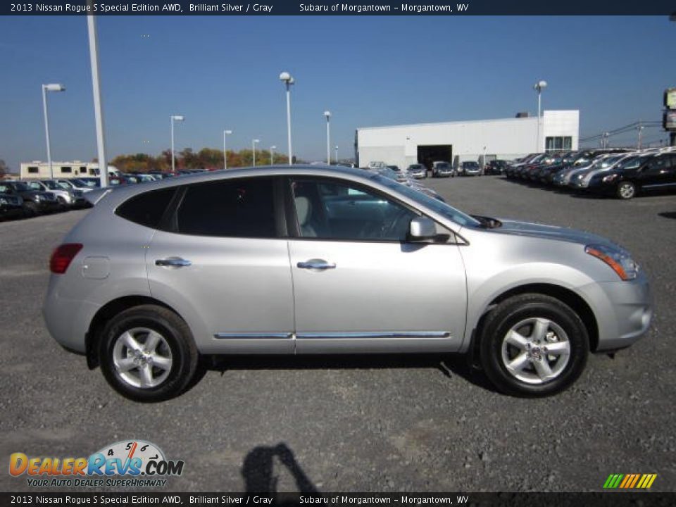 2013 Nissan Rogue S Special Edition AWD Brilliant Silver / Gray Photo #8