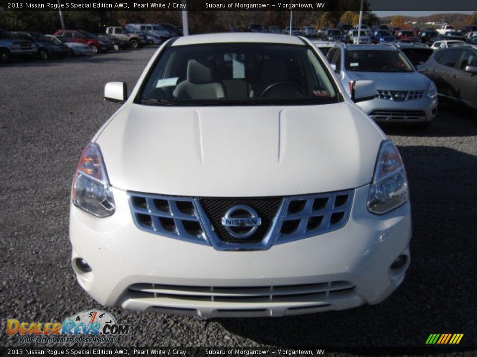 2013 Nissan Rogue S Special Edition AWD Pearl White / Gray Photo #2