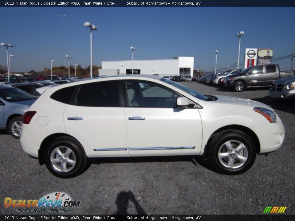 2013 Nissan Rogue S Special Edition AWD Pearl White / Gray Photo #8