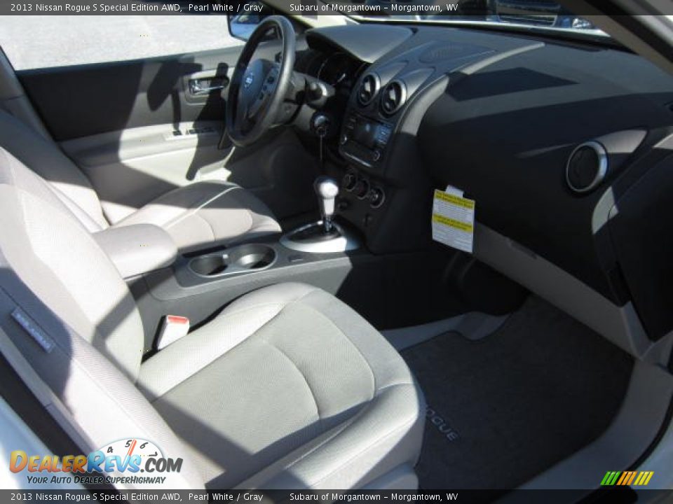 2013 Nissan Rogue S Special Edition AWD Pearl White / Gray Photo #10