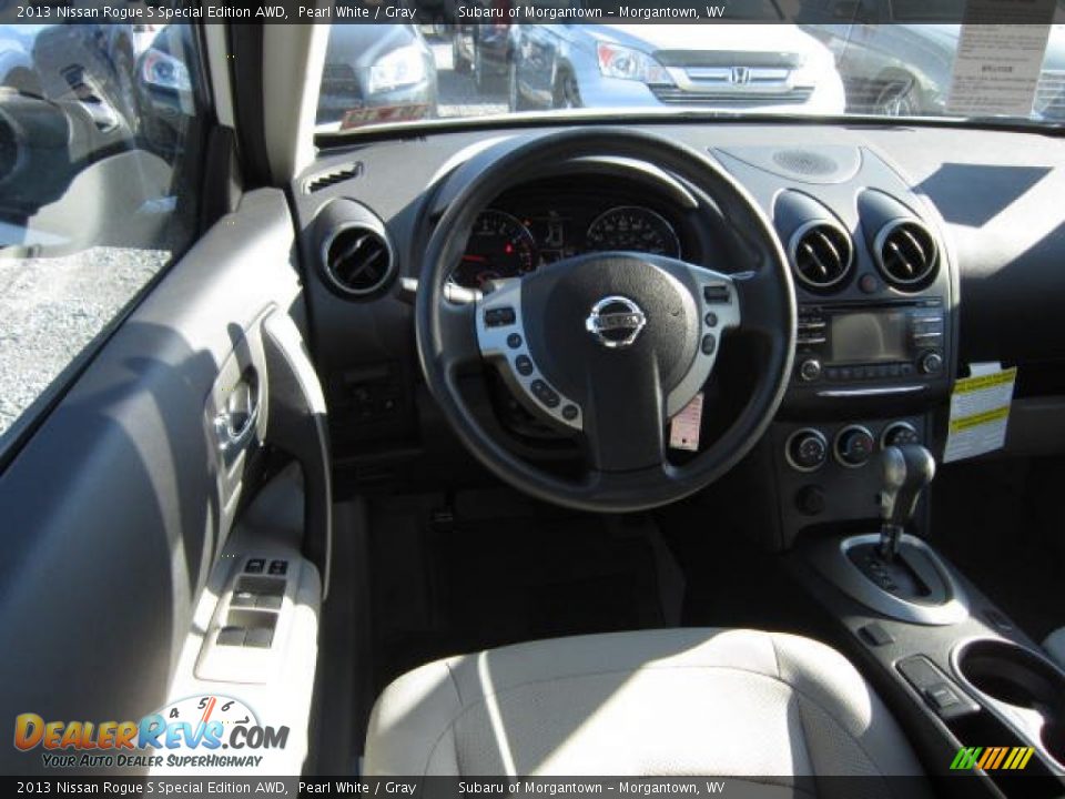 2013 Nissan Rogue S Special Edition AWD Pearl White / Gray Photo #15
