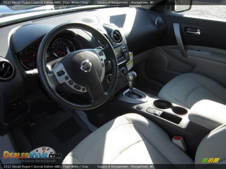 2013 Nissan Rogue S Special Edition AWD Pearl White / Gray Photo #17