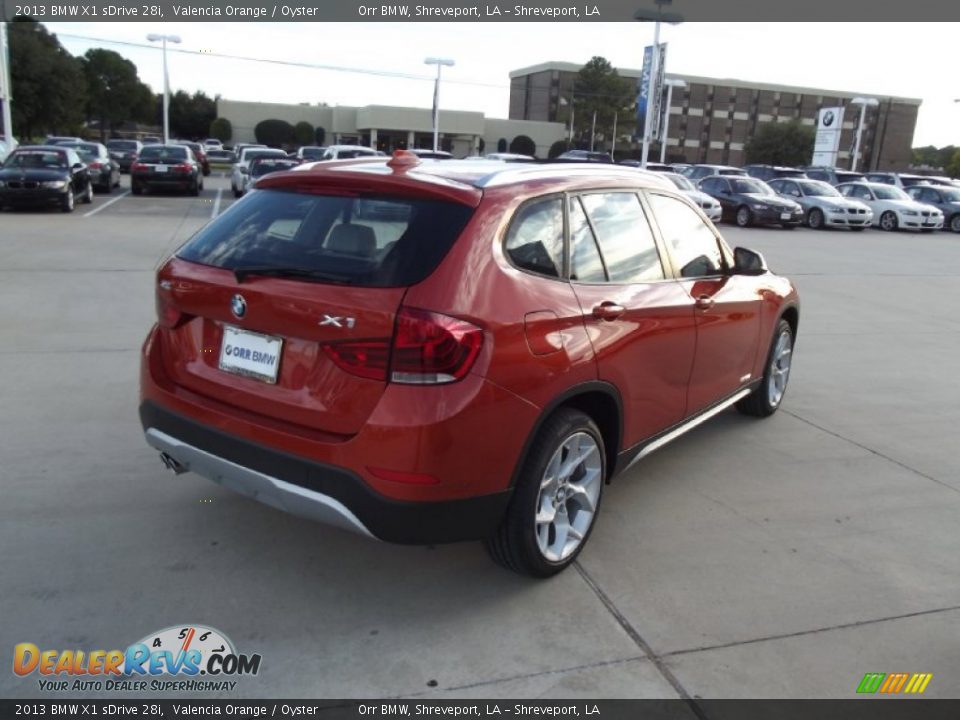 2013 BMW X1 sDrive 28i Valencia Orange / Oyster Photo #3